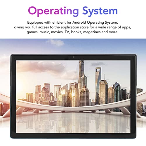 10.1in Tablet, Tablet Computer High Definition Screen 3200 X 1440 for Reading (Blue)