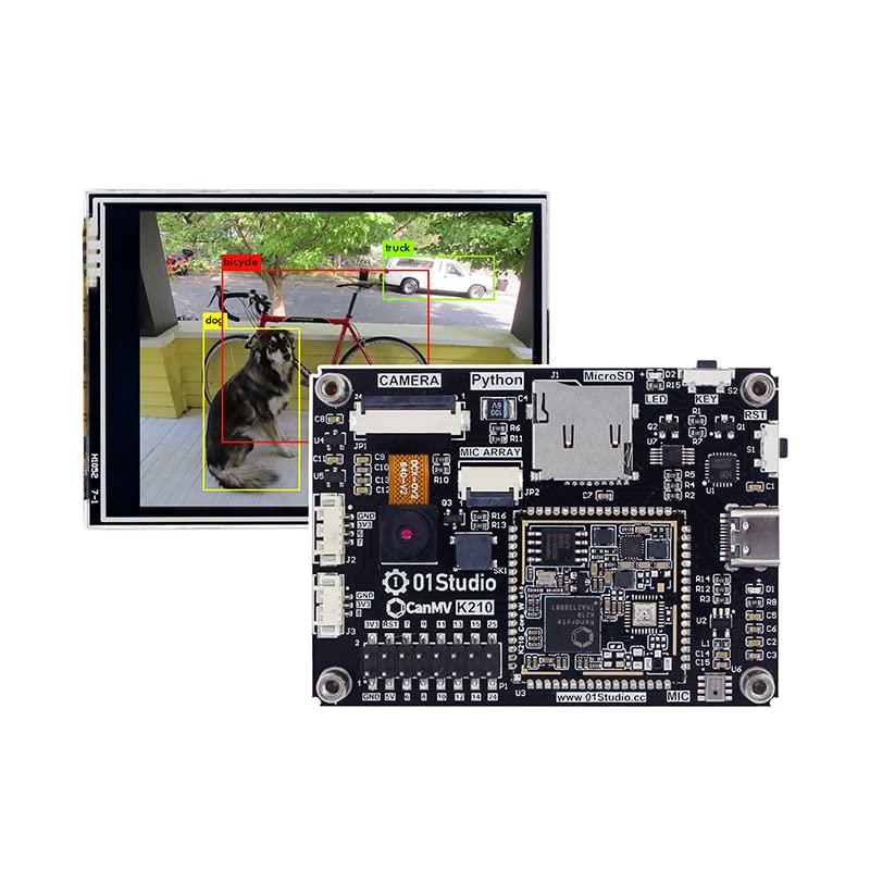 youyeetoo CanMV AI Development Kit, K210 RISC-V chip,Come with Camera/LCD/MIC, Rich Open Source Tuturials for Machine Vision, Audio Recognition