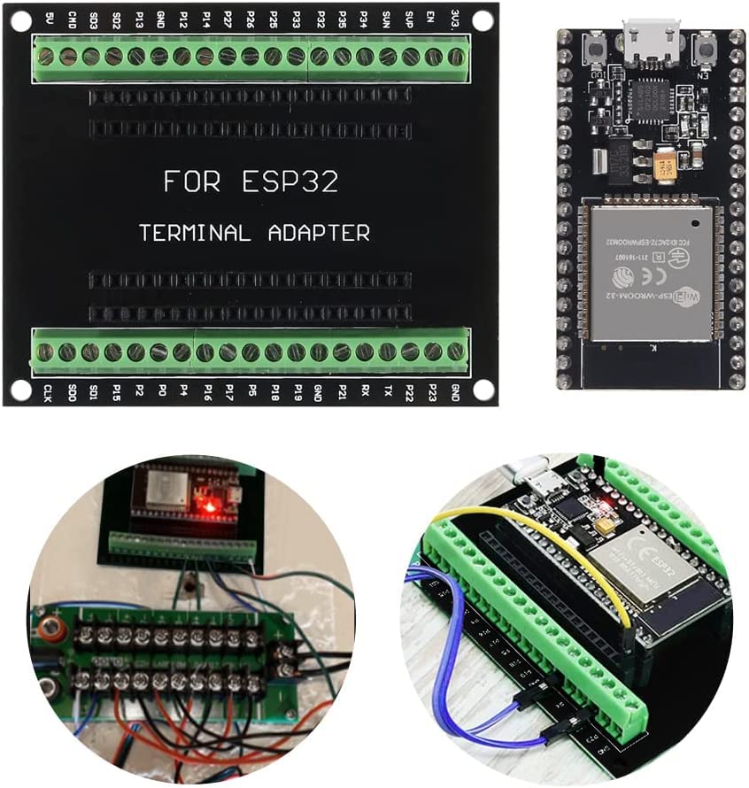 Adeept 2PCS ESP32 Breakout Board GPIO 1 into 2 Compatible with 38 Pins ESP32S ESP32 Development Board ESP-WROOM-32