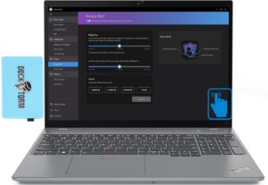 lenovo t16 gen 2 16.0" business laptop (intel i7-1355u, 32gb ram, 1tb pcie ssd, backlit kyb, fingerprint reader, 2 thunderbolt 4, wifi 6e, win 10 pro) with dockztorm hub