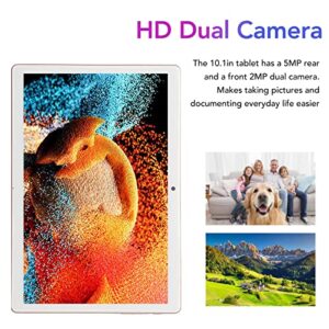 HD Tablet, Pink 3 Card Slot ROM 32GB 10.1in Tablet Dual Standby for Office (US Plug)