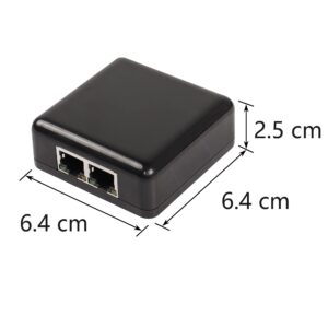 SinLoon RJ45 Network Splitter Adapter Gigabit,1000Mbps Ethernet Cable Splitter 1 to 2, RJ45 Network Extension Connector,Two Devices Share The Internet at The Same Time(Gigabit 1 to 2)