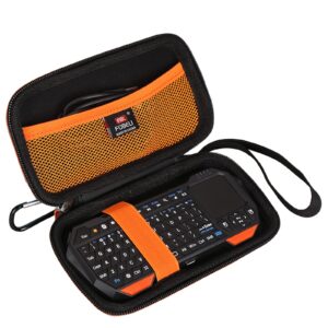 fblfobeli eva hard carrying case compatible with fosmon mini bluetooth keyboard qwerty keypad, portable travel storage bag (case only)