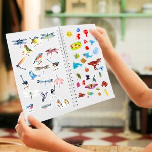 2 Pcs Sticker Book Collecting Album Reusable Sticker Organizer Storage Book for Stickers Collection A5 (64 Pages)