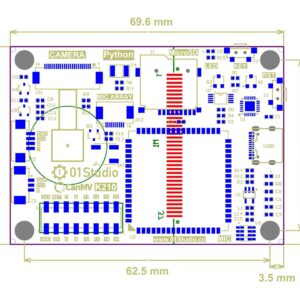 youyeetoo CanMV AI Development Kit, K210 RISC-V chip,Come with Camera/LCD/MIC, Rich Open Source Tuturials for Machine Vision, Audio Recognition