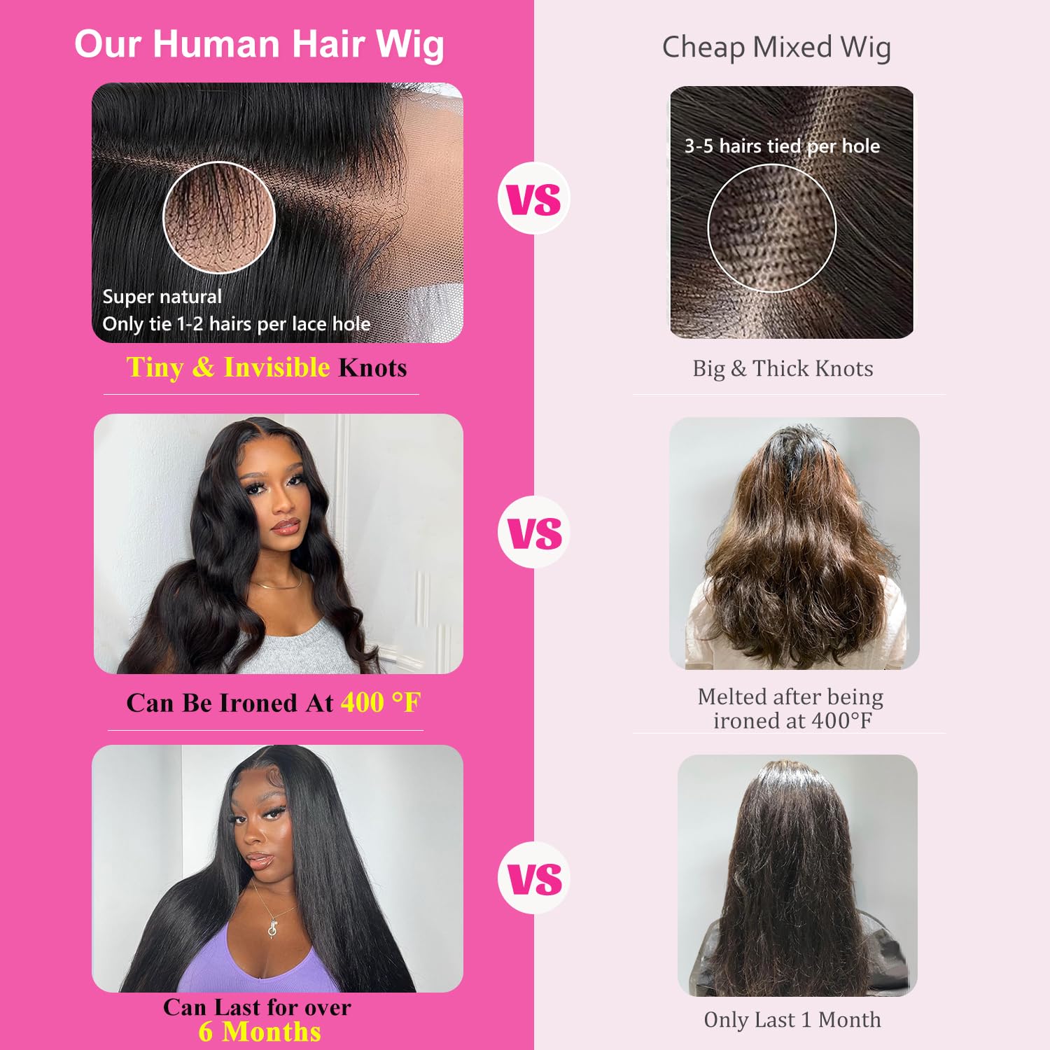 CUTE BEIN 210% Density 13x6 30 Inch HD Lace Front Wigs Human Hair Pre Plucked Glueless Straight Human Hair Wigs for Black Women Brazilian Lace Frontal Wigs with Baby Hair Free Part