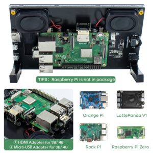 Hosyond 7 Inch IPS LCD Touch Screen Raspberry Pi Monitor Display 1024×600 Capacitive Screen HDMI Monitor Compatible with Raspberry Pi 5/4B/3B+, BB Black, Windows 10 8 7