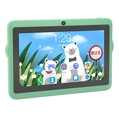 Toddler Tablet, 2GB 32GB Dual Camera Kids Tablet 100240V 5G WiFi Dual Band for Baby (US Plug)