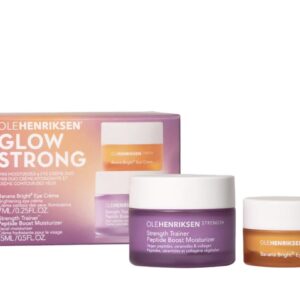 Olehenriksen Hunt for Hydration Mini Moisturizer & Eye Cream Duo Holiday Gift Set:: Banana Bright+ Eye Crème and Strength Trainer Peptide Boost Moisturizer