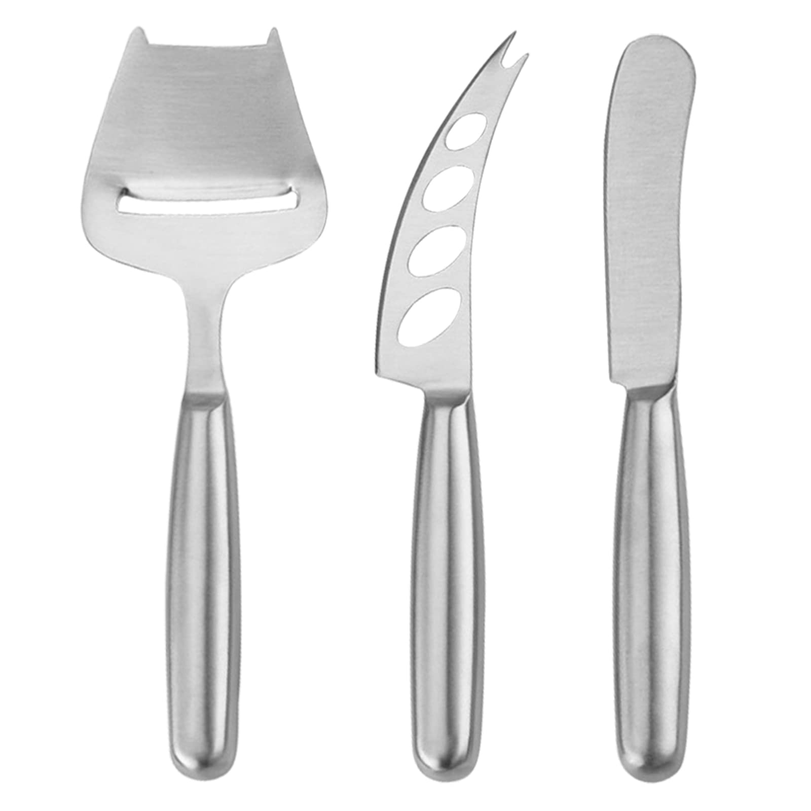 VANRA Cheese Knife Set 3-Piece Stainless Steel Butter Knife Set with Slicer for Soft and Semi Hard Cheese