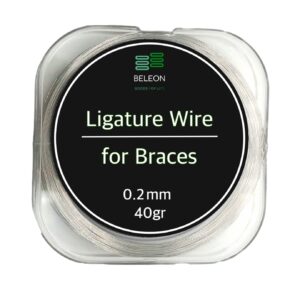 beleon braces wire orthodontic dental ligature wire for braces for home use stainless steel 40g 0.2 mm