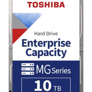 Toshiba 10TB SATA 6 Gb/s MG06ACA10TE HDEPV10GFA51 3.5 Inch FW 4304 512e 256MB 7200 RPM SIE NAS Enterprise Class 24/7 HDD Hard Disk Drive for Dell HP Lenovo Supermicro and Other Systems