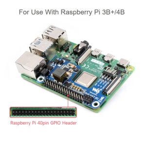 Power Over Ethernet POE HAT for Raspberry Pi 4B/3B+, IEEE 802.3af-Compliant, Mini POE HAT Support Connecting Cooling Fan, Compatible with The Raspberry Pi Official Case