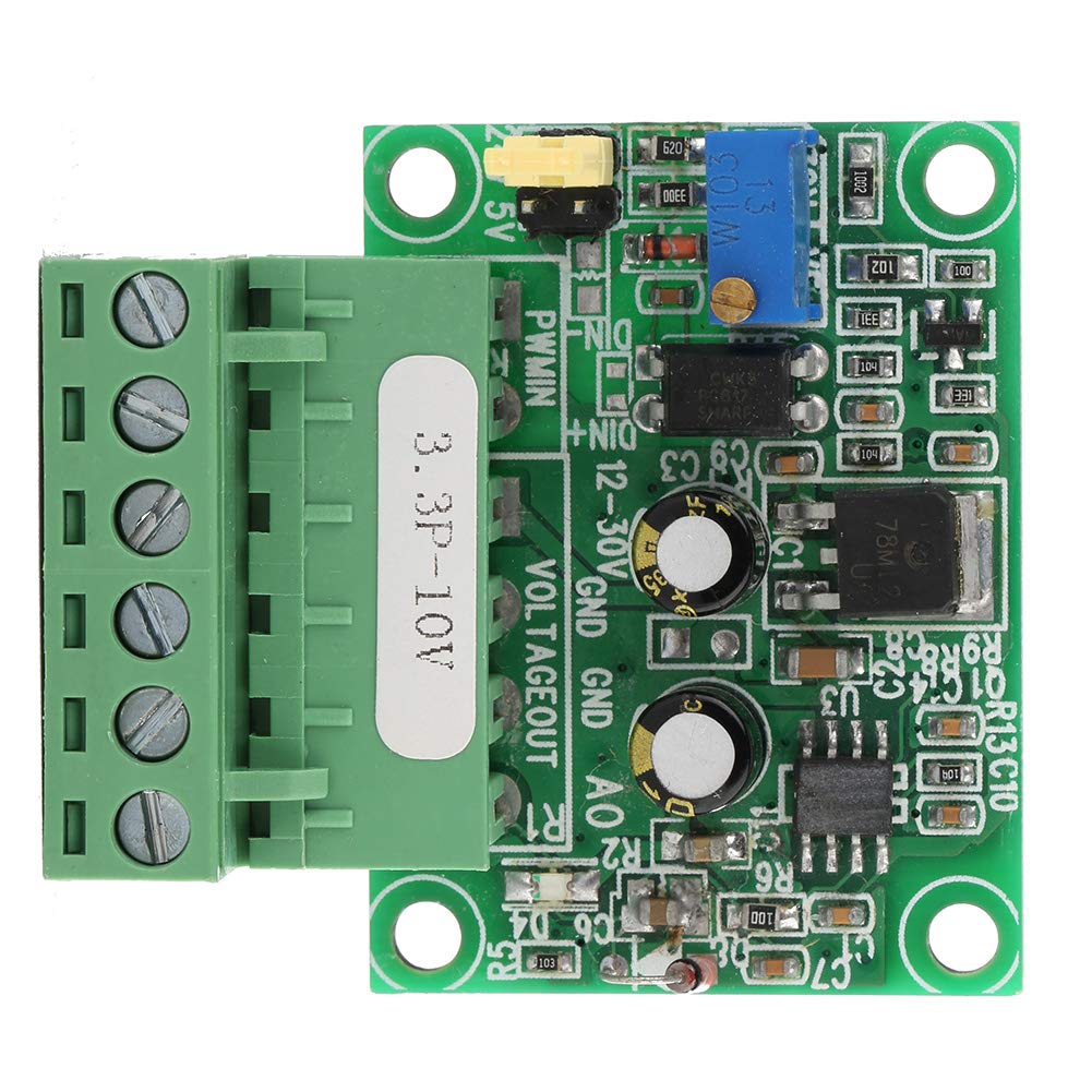 3.3V PWM to 0 to10V Voltage Converter Metal Converter Module D/A Digital Analog PLC Module Frequency to Voltage Converter Module