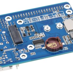 CM4 Base Board (Advanced C Version) for Compute Module 4, with Raspberry Pi 40PIN GPIO Header/MIPI CSI Camera Ports/LCD Display Port/Fan/HDMI/USB/Gigabit Ethernet RJ45 Connector