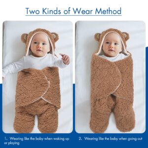 Soarwg Kids Baby Swaddle, Natural Receiving Swaddle Wrap, Baby Essentials Softness Plush Baby Swaddle, Ideal for Baby Girl and Boy Newborn Registry Search, Shower Gift 0-6 Months