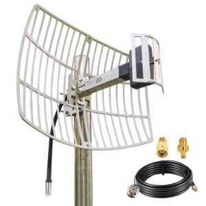 long range outdoor directional wifi antennas for wifi repeater system support wifi router/camera/wireless hotspot extend wi-fi range