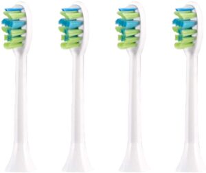 7am2m am100/am105 electric toothbrush brush heads x 4 for 7am2m electric toothbrush only(white)