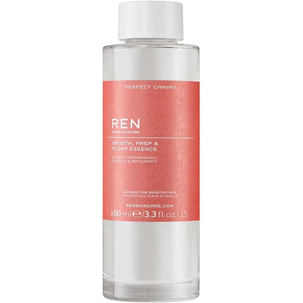 REN Clean Skincare Perfect Canvas Smooth, Prep & Plump Essence | Smooth & Plump Skin | Strengthen Skin Barrier | Prepare Skin | Protect Skin, Pack of 1