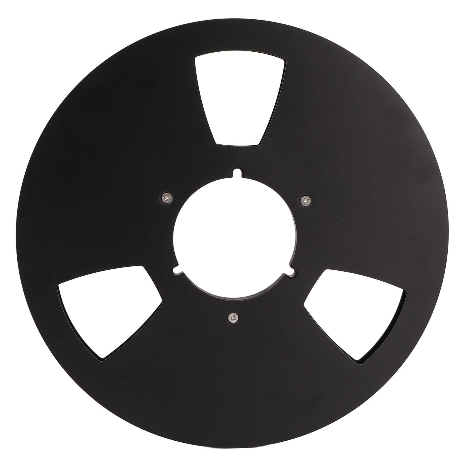 Opening Machine Parts, 1/4 10 Inch Empty Tape Reel Opening Machine Parts, 1/4 10 Inch Empty Tape Reel Aluminum Alloy Reel Tape Recorder Accessory Empty Disc Opening Machine Parts for Nab(Black)