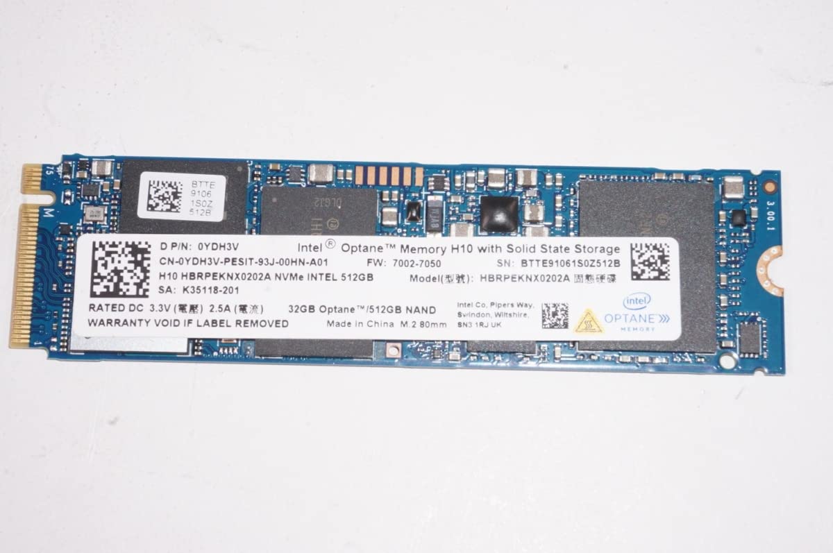 FMB-I Compatible with L48338-002 Replacement for Hp 512GB PCIe NVMe 32GB Optane Memory SSD Drive 15M-ED1023DX