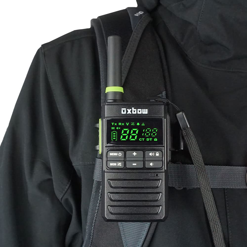 Oxbow Gear Renegade 2.0 Two-Way Backcountry Radio with Universal Shoulder Strap Mount, 1-5 Mile Backcountry Range, 36+ Hours of Battery Life, Built for The Elements