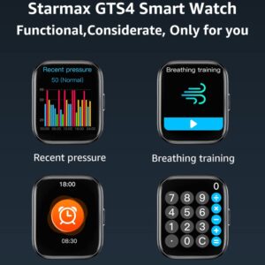 HANDA Smart Watch for Men Women,Fitness Tracker with 100 Sport Modes,Blood Oxygen Heart Rate Sleep Monitor,10 Day-Battery Life,Bluetooth Call IP67 Waterproof Activity Tracker for Android & iOS (Blue)