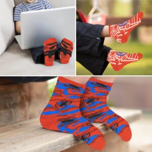 Marvel Spider Man Boys Socks, 10-Pack of Decorative Spiderman Toddler Socks, Amazing Legends Socks for Boys