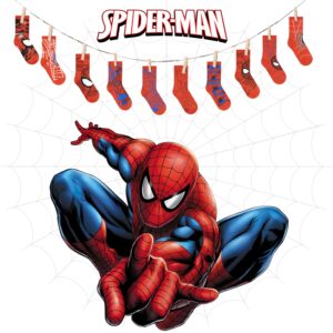 Marvel Spider Man Boys Socks, 10-Pack of Decorative Spiderman Toddler Socks, Amazing Legends Socks for Boys