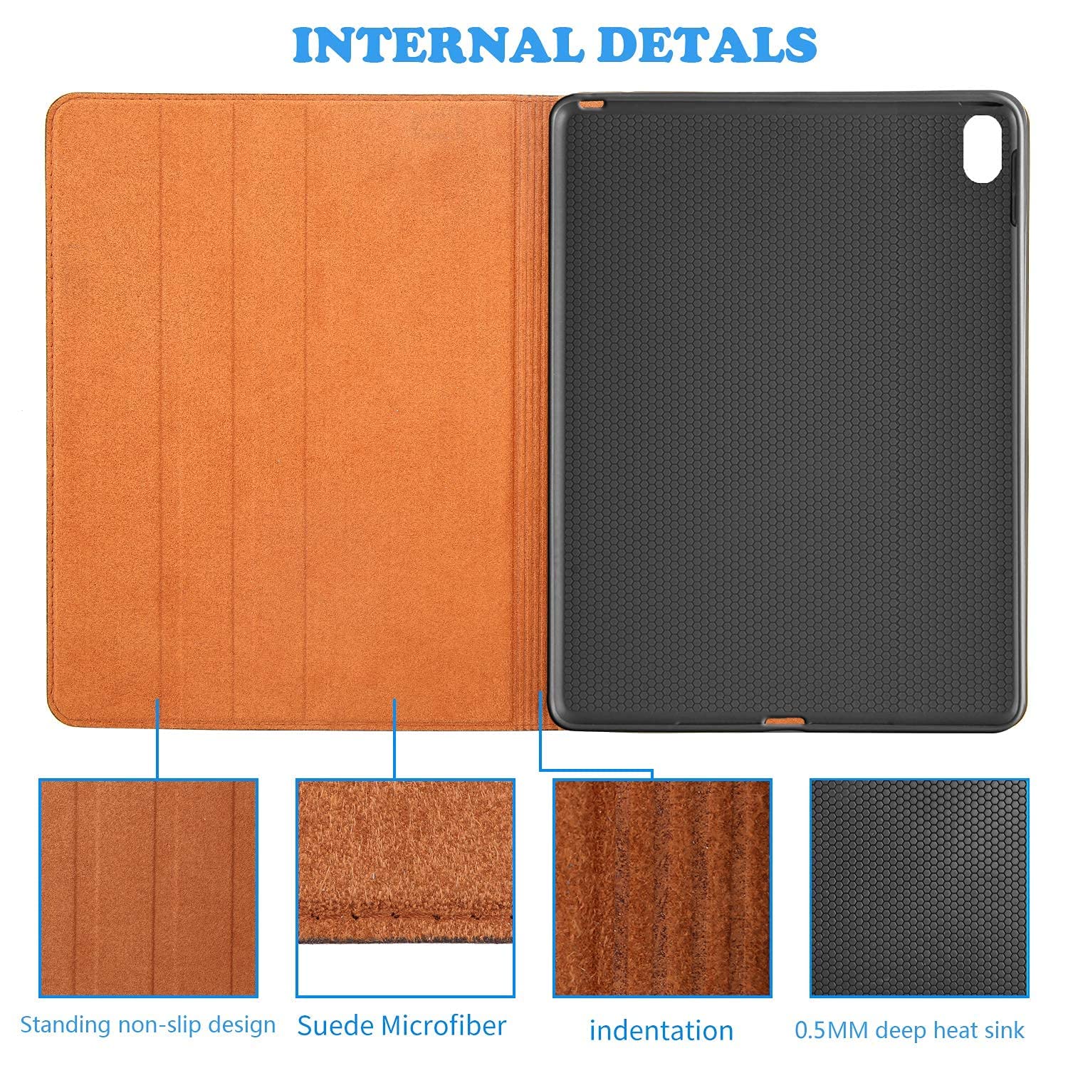 Gexmil Case for iPad 10.9 Inch,10th Generation(2022) Genuine Leather Cover Anti Fingerprint/Slip,Smart Cowhide Folio Cover Auto Sleep/Wake with Adjustable Stand,Flower Brown