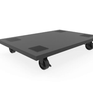 FixtureDisplays® General Purpose Dolly Load Capacity 200 lbs, 24" X 16",Black 18476-NPF-SL