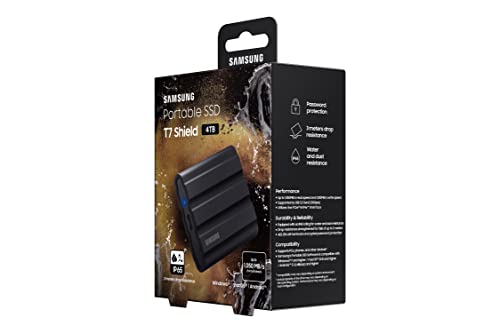 SAMSUNG External Pssd T7 Black 4tb