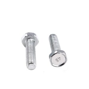 10 PCS Full Teeth Carbon Steel Plating White Zinc Outer Hexagonal Concave Head Bolt, for Mechanical Accessories Or Fasteners Etc.M10x150mm