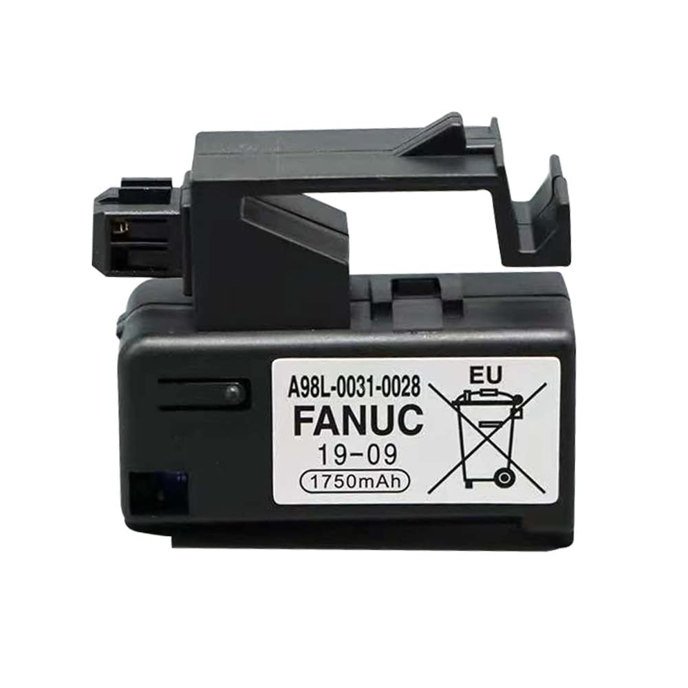 1Pc 3V 1750mAh A98L-0031-0028 PLC Battery Lithium Replacement for FANUC A02B-0309-K102 Part NO A98L-0031-0028 CNC Machine Controler Battery