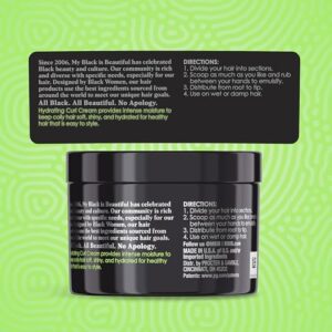 MY BLACK IS BEAUTIFUL Sulfate Free Hydrating Curl Cream for Curly and Coily Hair with Coconut Oil, Honey and Turmeric, 7.6 Fl Oz