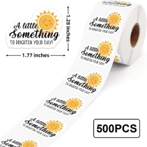 A Little Something to Brighten Your Day Cute Thank You Stickers, Small Business Online Retailers Stickers, Bakeries Packaging Stickers, Christmas, Thanksgiving Day, Birthday Party Favors Labels Gifts