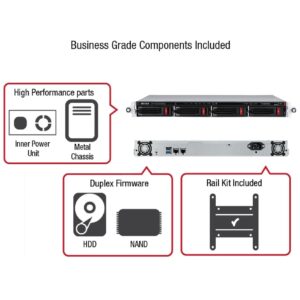 BUFFALO TeraStation Essentials 4-Bay Rackmount NAS 16TB (4x4TB) with HDD Hard Drives Included 2.5GBE / Computer Network Attached Storage/Private Cloud/NAS Storage/Network Storage/File Server