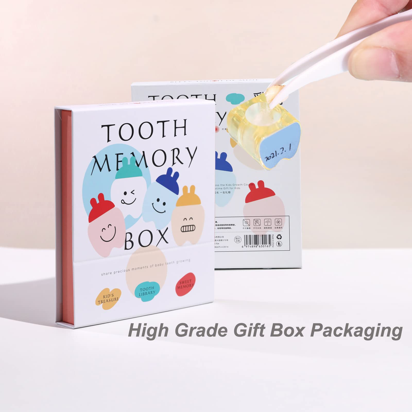 ONCEBABY Tooth Fairy Box for Boys, Tooth Boxes for Lost Teeth for Kids, Newborn Baby Birthday And Shower Gift