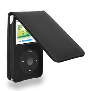 P/U Leather Flip Case with Removable Belt Clip for Apple iPod 80/120/160 GB (Faux Leather) -*Newly Improved Version*