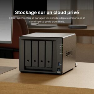 Synology DS923+ 4-Bay Diskstation NAS (AMD Ryzen™ 4 Threads R1600 Dual-Core 4GB Ram 2xRJ-45 1GbE LAN-Port)