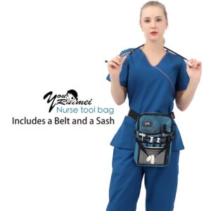 YOURUIMEI Nurse Belt Organizer Pouch,Medical Fanny Pack for Nurses,Nurse Fanny Pack with Stethoscope Holder(YRHS-KB-HLL)