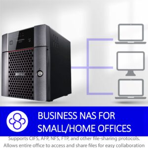 BUFFALO TeraStation Essentials 4-Bay Desktop NAS 16TB (4x4TB) with HDD Hard Drives Included 2.5GBE / Computer Network Attached Storage/Private Cloud/NAS Storage/Network Storage/File Server