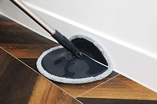 Grand Automatic Lifting Dry and Wet Spin mop and Bucket Gray