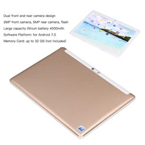 Dual Camera Tablet Silver Tablet 4000mAh Lithium Battery Front 2MP Rear 5MP 2GB RAM 32GB ROM Aluminum Alloy IPS HD Photo Touch Screen (US Plug)