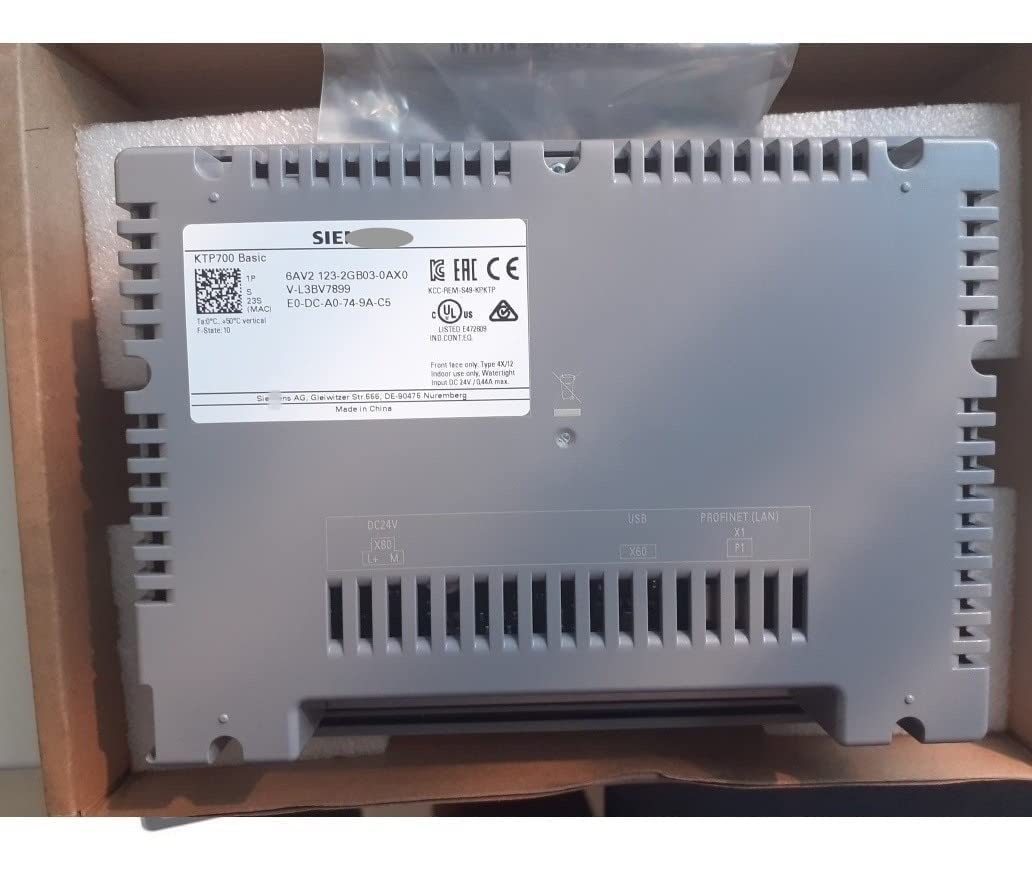 6AV2123-2GB03-0AX0 KTP700 Basic 7 Inch Touch Screen 6AV2 123-2GB03-0AX0 Sealed in Box One Year Warranty