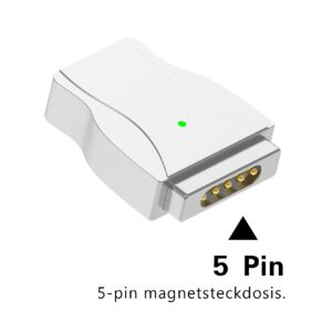 Aioum USB C to Magnetic 2 Generation T (T-TIP) 45W 60W 85W for MacBook Air Pro 2012-2017 with Line 1.8m