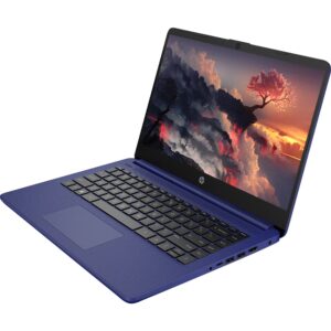 HP Premium 14-inch HD Thin and Light Laptop, Intel Dual-Core Processor, 8GB RAM, 64GB Storage, Long Battery Life, Webcam, Bluetooth, HDMI, Wi-Fi, Indigo Blue, Windows 11 + 1 Year Microsoft 365