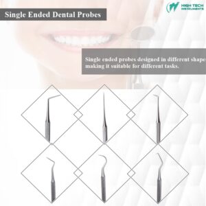 15 Pcs Oral Hygiene Kit Plaque Remover Professional Dental Picks Set Double & Single Ended Picks + Scraper, Mouth Mirror & Tweezers for Gum Care Cleaning Set Stainless Steel with Carrying Case