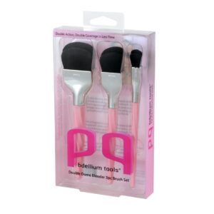 Bdellium Tools Professional Makeup Brush - Double Dome Blender 3pc. Brush Set