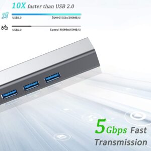 USB to Ethernet Adapter, VIENON USB 3.0 Hub with 1 Gigabit RJ45 Ethernet Port Network USB Network Adapter with USB C Adapter for Laptop